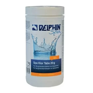 Spakemi Spa Chlorine Tabs 1kg, slow dissolving chlorine tablets