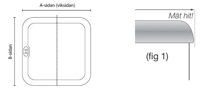 Mät spabadet för lock