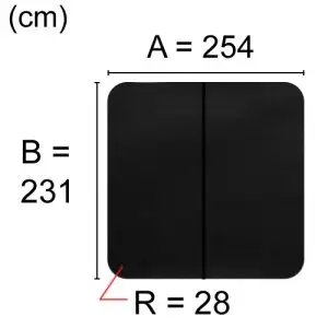 Spalock 254 x 231 cm