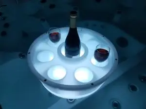 Floating spa LED bar/drinking tray