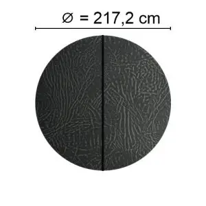 Grey Spalock with a diameter of 217.2 cm
