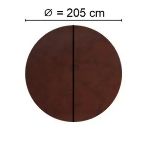 Brown Spalock with a diameter of 205 cm