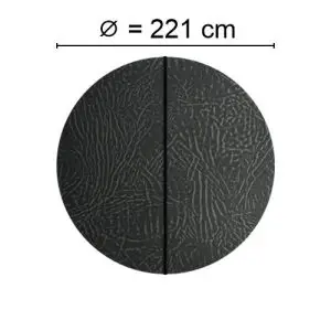 Grey Spalock with a diameter of 221 cm