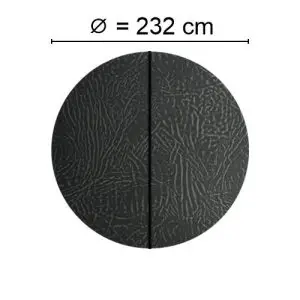 Grey Spalock with a diameter of 232 cm